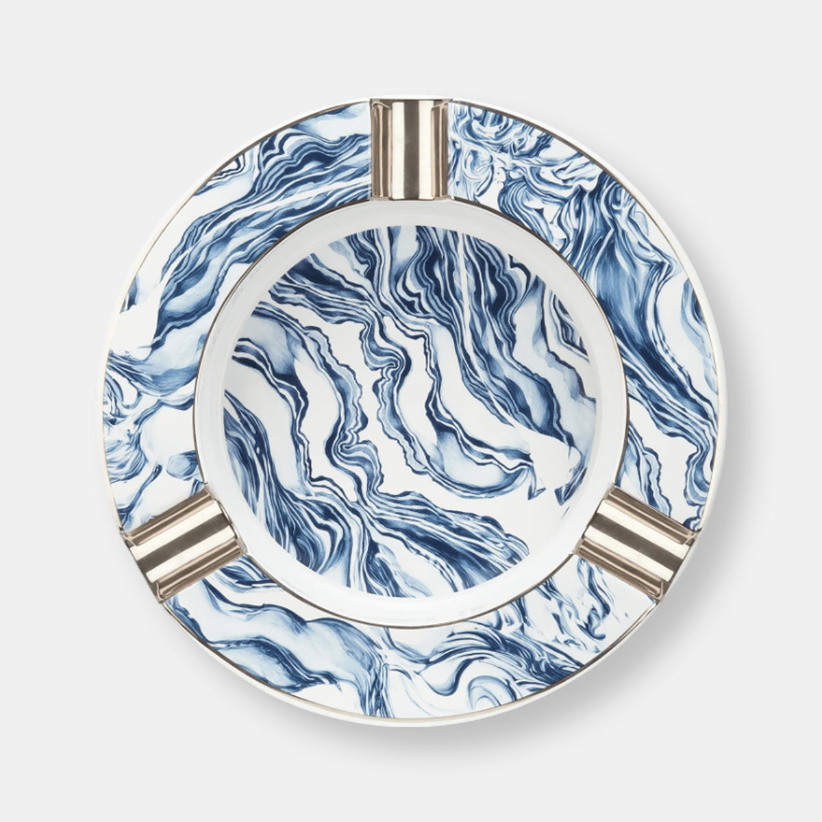 Cendrier xl bleu wave