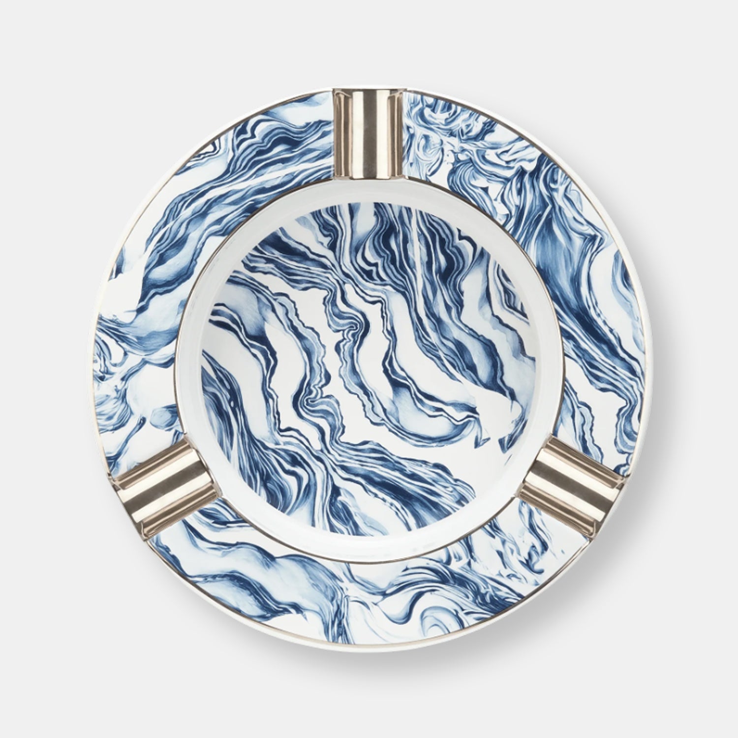 Cendrier xl bleu wave
