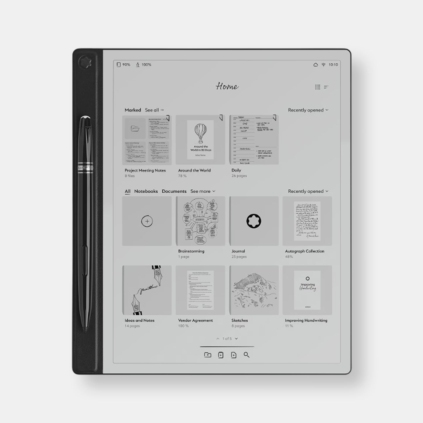 Montblanc digital paper - mystery black