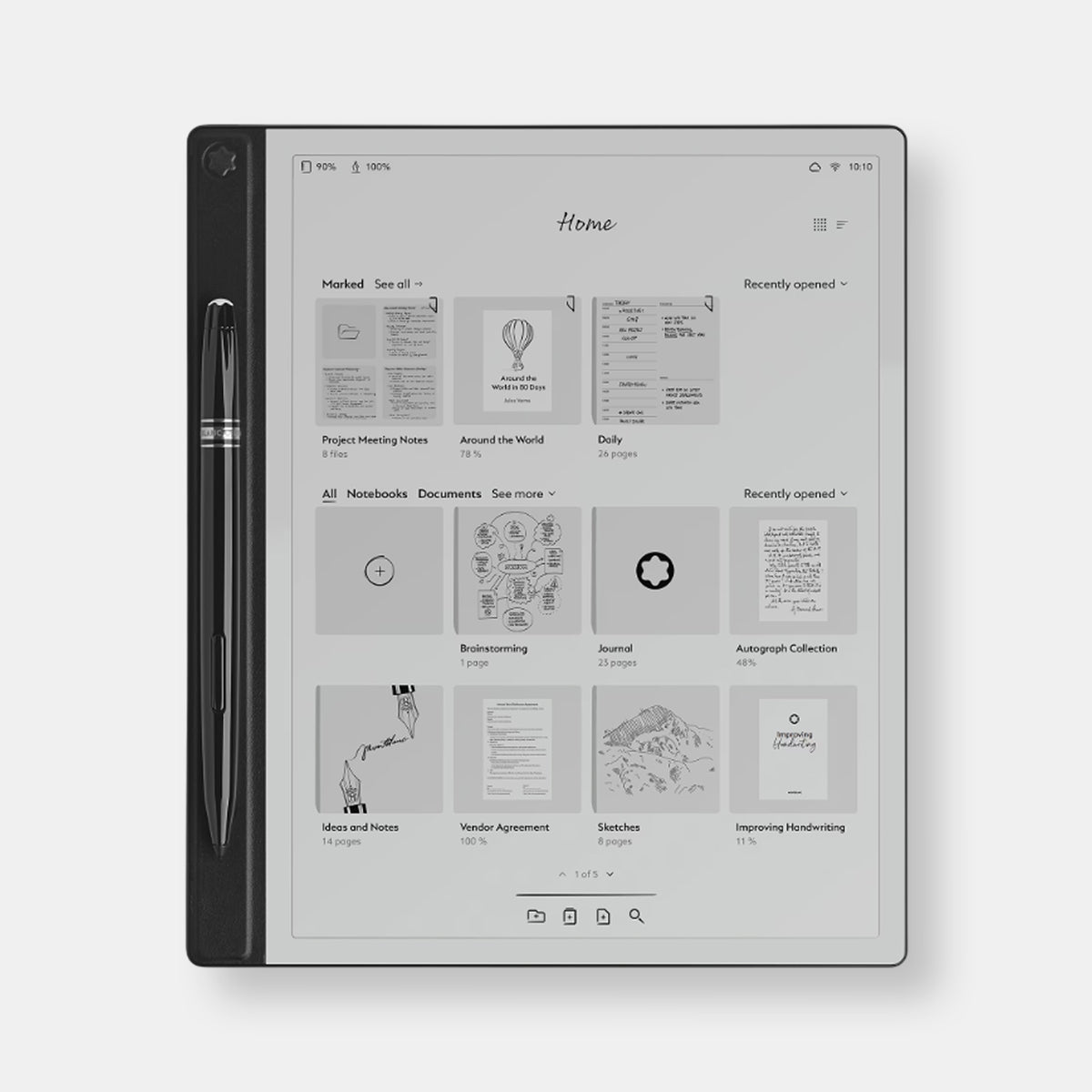 Montblanc digital paper - mystery black