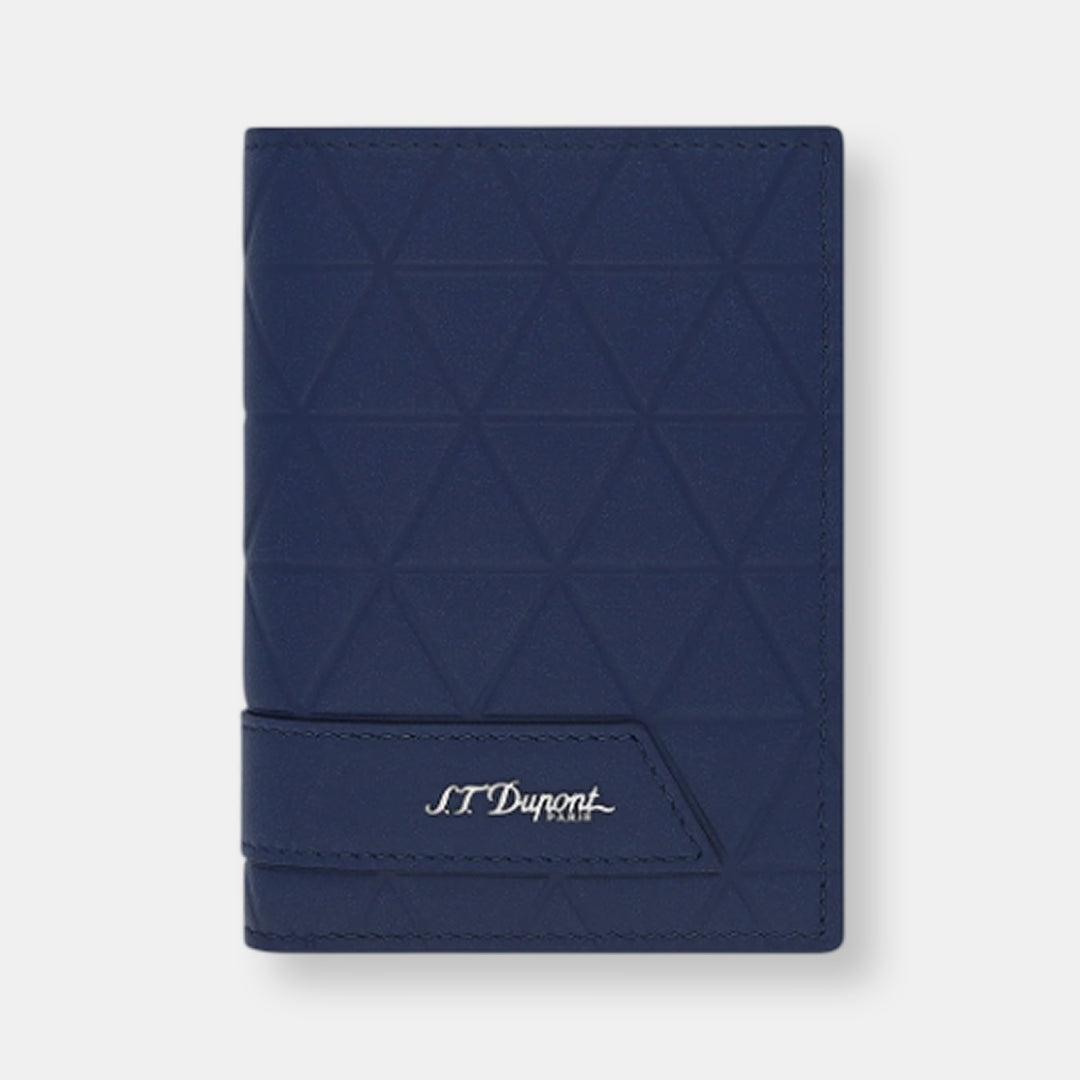 Mini portefeuille vertical 2 cartes & porte-monnaie firehead bleu