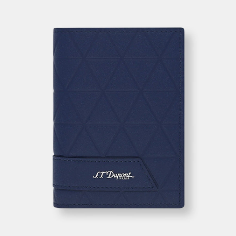 Mini portefeuille vertical 2 cartes & porte-monnaie firehead bleu