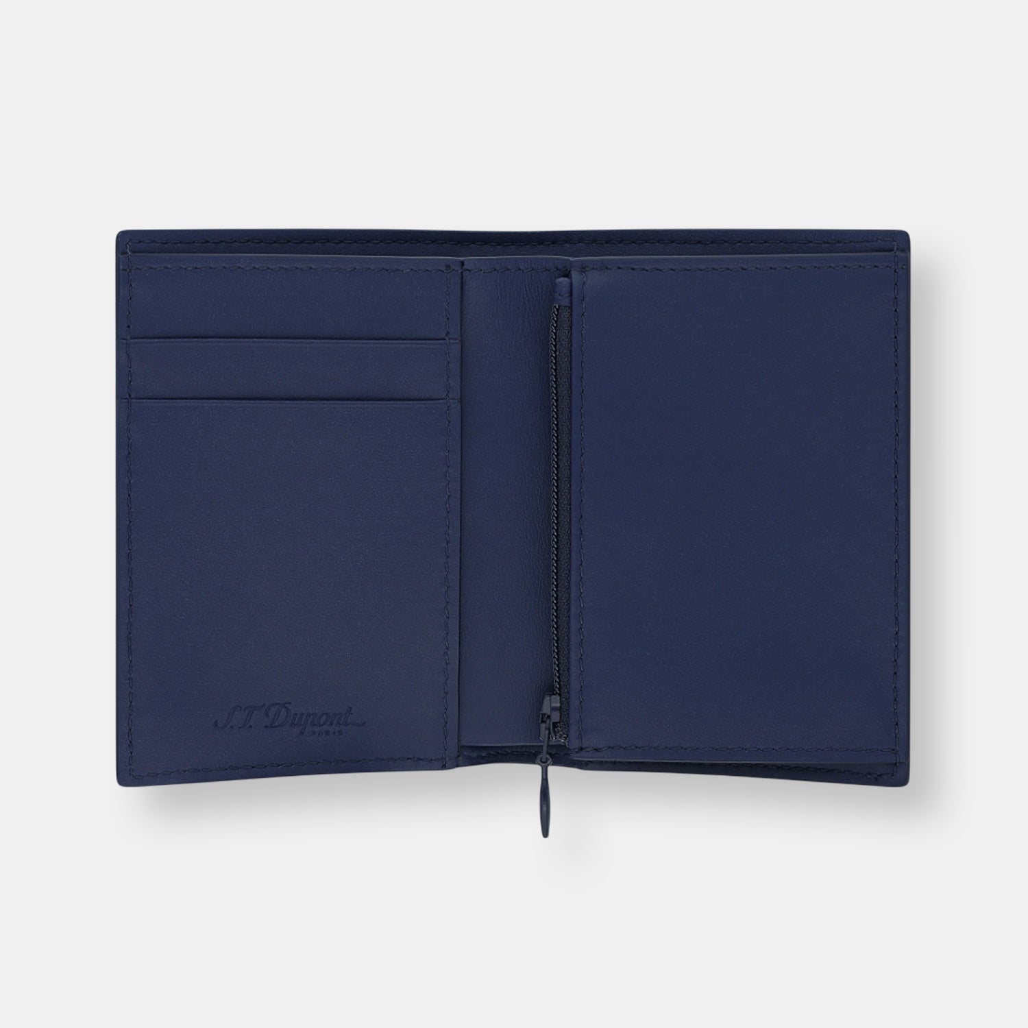 Mini portefeuille vertical 2 cartes & porte-monnaie firehead bleu