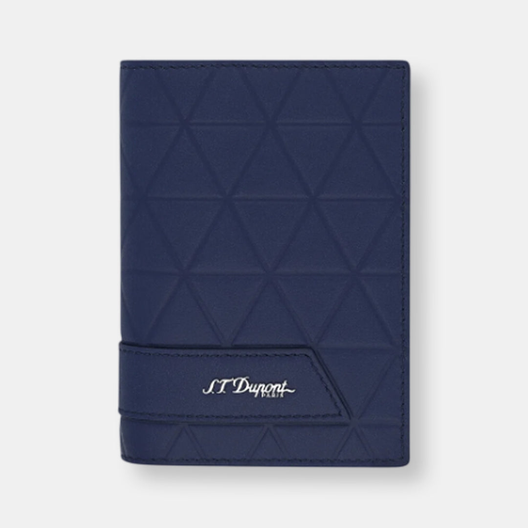 Mini portefeuille vertical 4 cartes firehead bleu