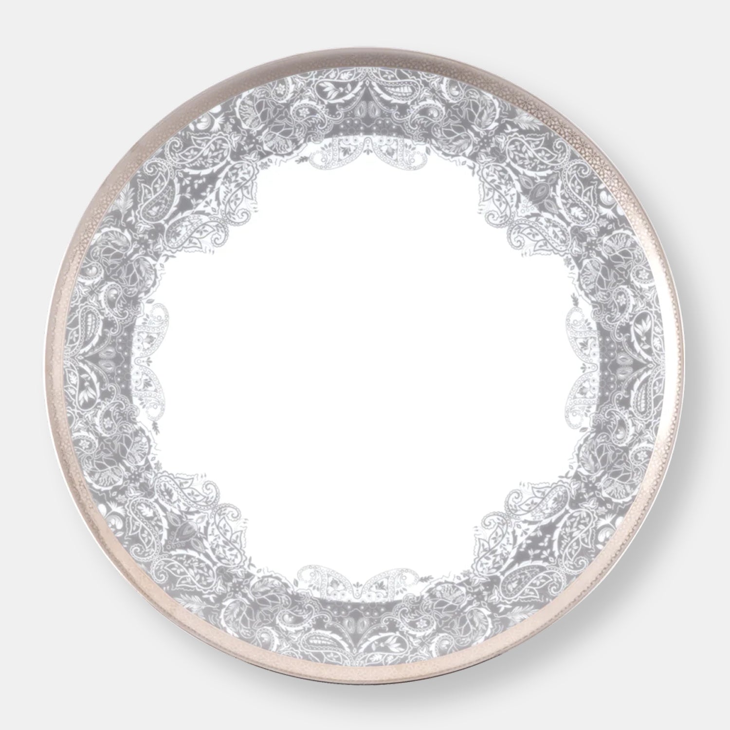 Assiette à dîner romane gris