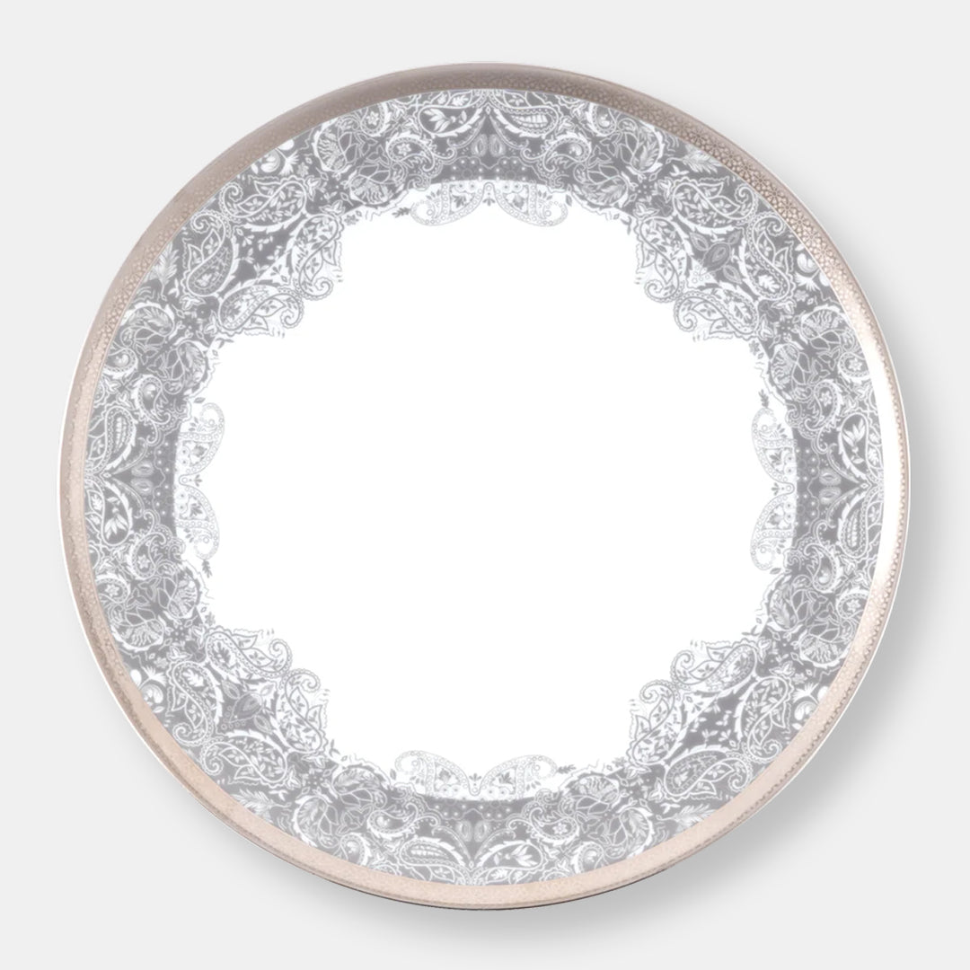 Assiette à dîner romane gris