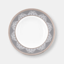 Assiette creuse à aile romane gris