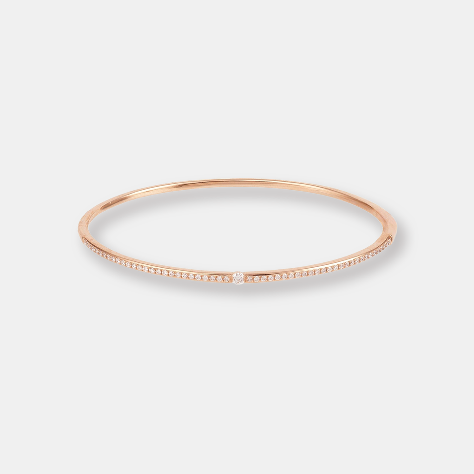 Bracelet zeus pavé 1 diamant petit modèle