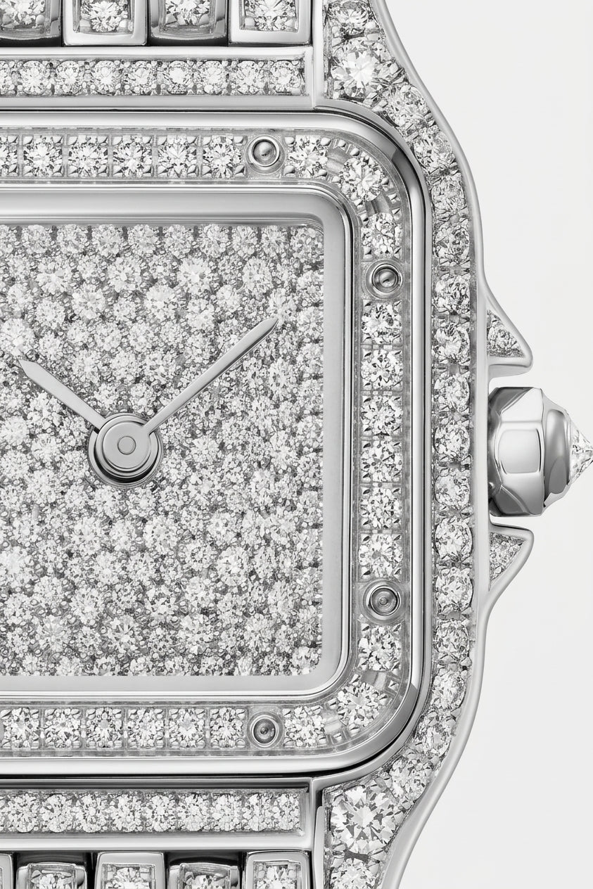 Montre panthère de cartier sertis