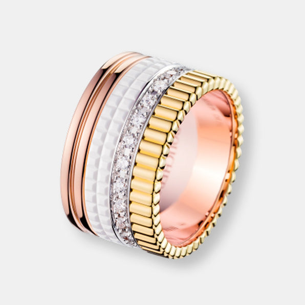 Bague quatre white edition large