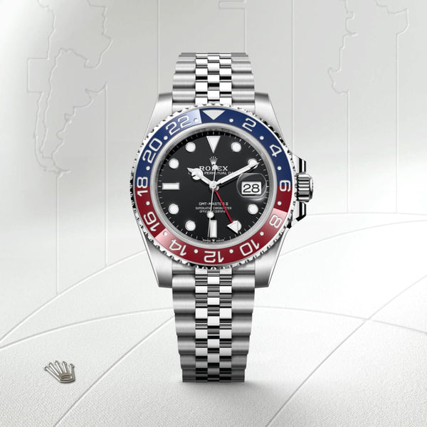 Rolex GMT-Master II en Acier Oystersteel, M126710BLRO-0001 – arije