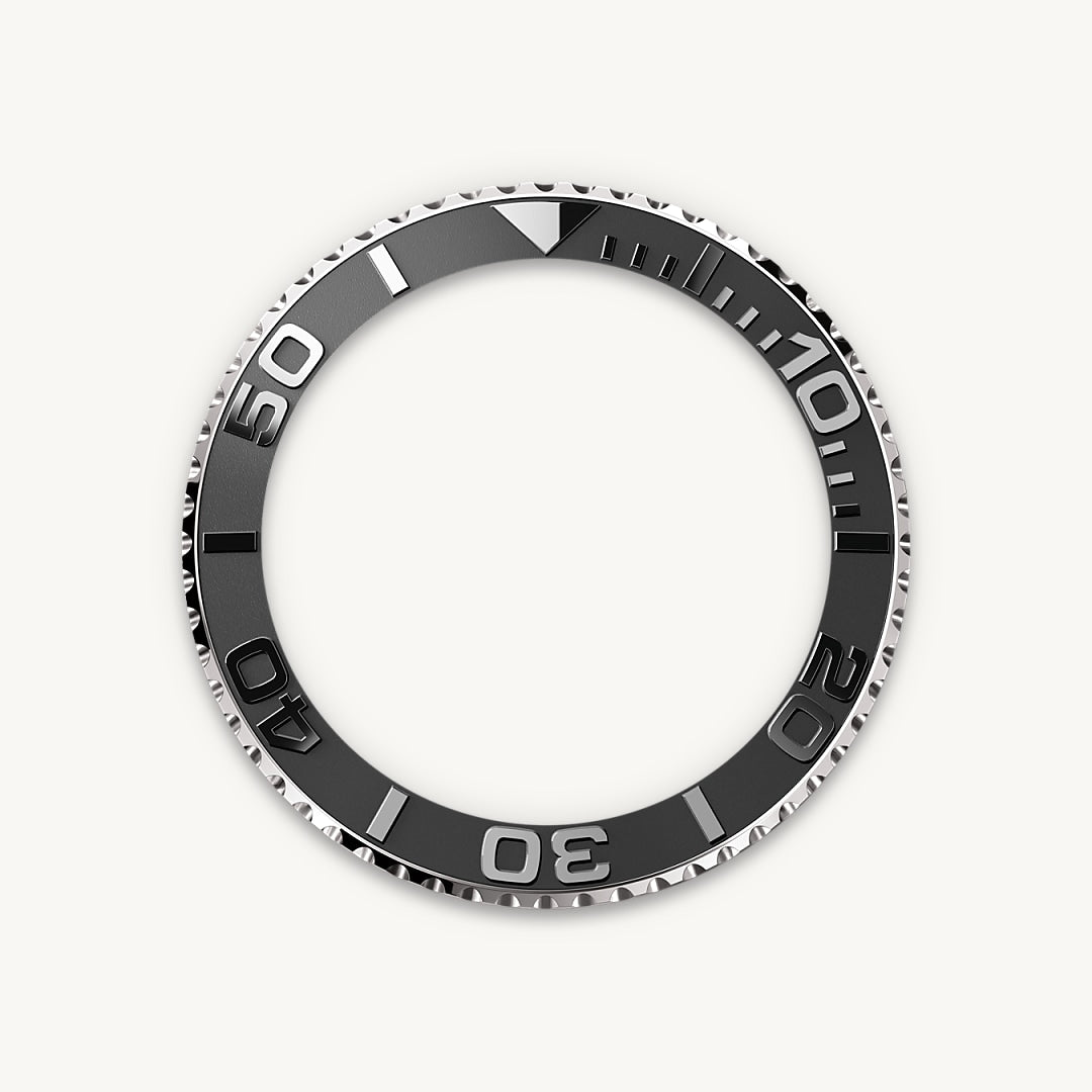 Montre Rolex Yacht-Master 42 en Or gris 18 ct détail 3 - arije Paris