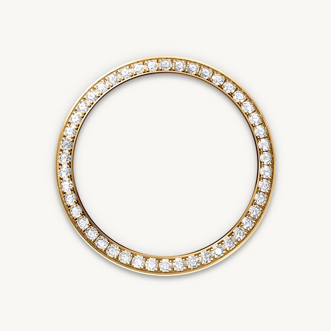 Montre Rolex Lady-Datejust en Rolesor jaune – combinaison d’acier Oystersteel et d’or jaune détail 2 - arije Paris