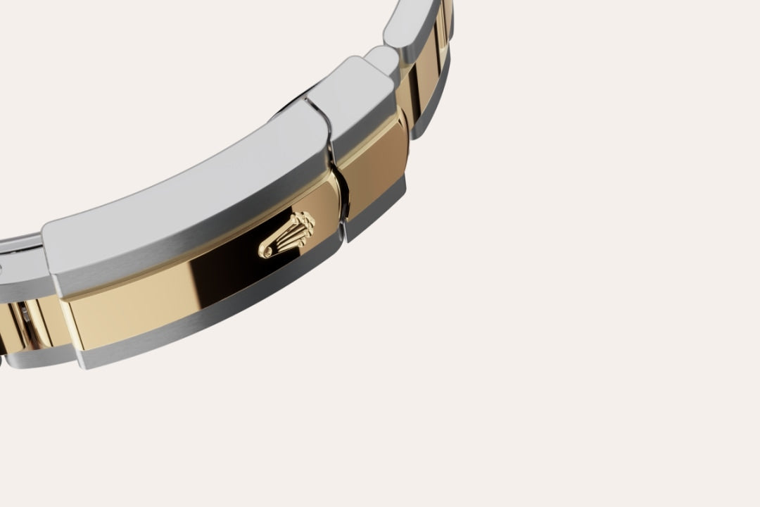 Montre Rolex Datejust 36 en Rolesor jaune – combinaison d’acier Oystersteel et d’or jaune détail 3 - arije Paris