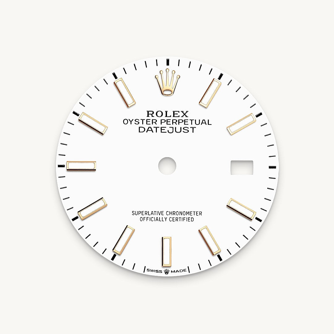 Montre Rolex Datejust 36 en Rolesor jaune – combinaison d’acier Oystersteel et d’or jaune détail 1 - arije Paris