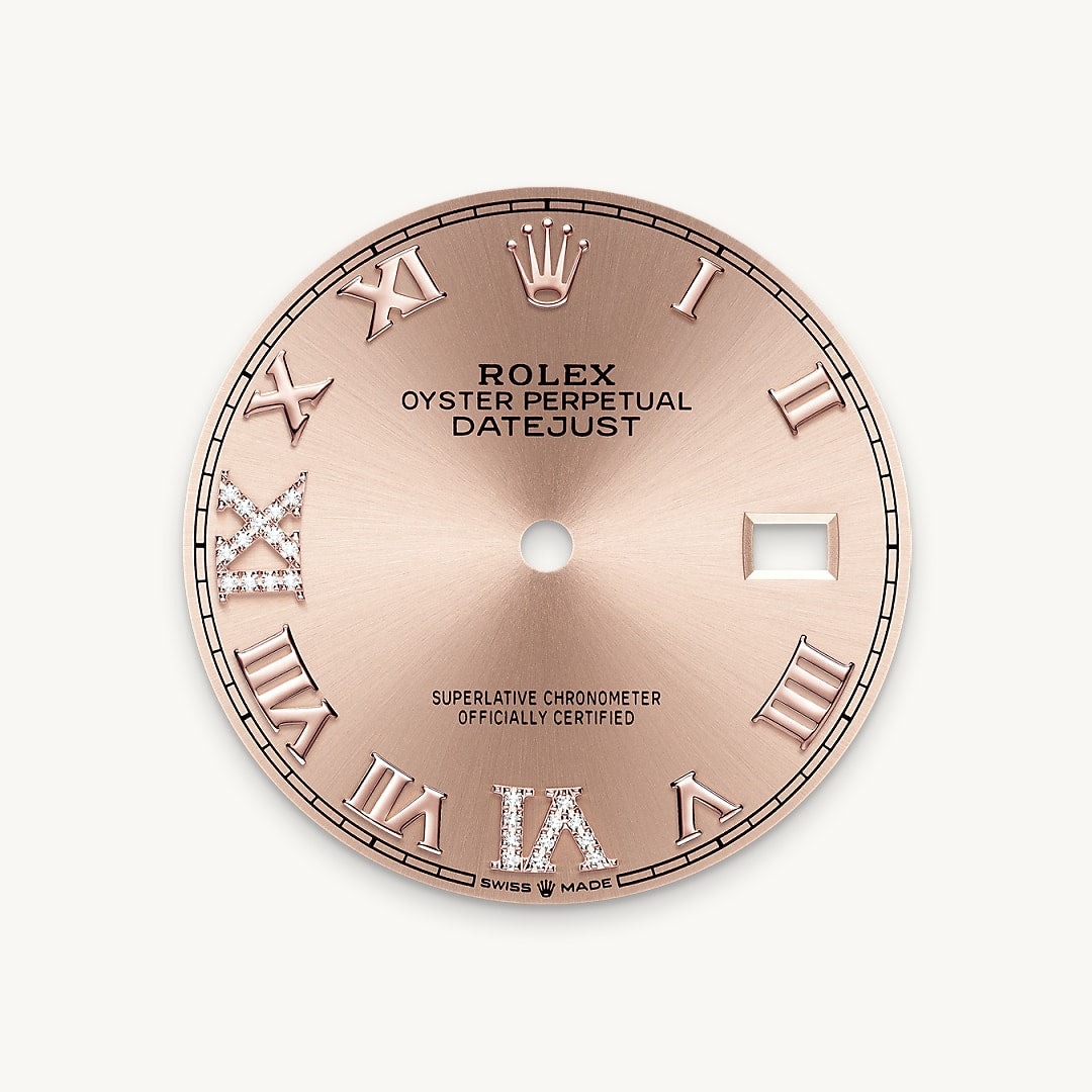 Montre Rolex Datejust 36 en Rolesor Everose – combinaison d’acier Oystersteel et d’or Everose détail 1 - arije Paris