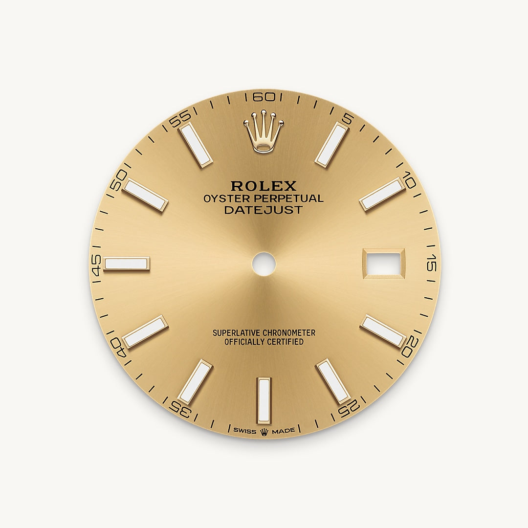 Montre Rolex Datejust 41 en Rolesor jaune – combinaison d’acier Oystersteel et d’or jaune détail 2 - arije Paris