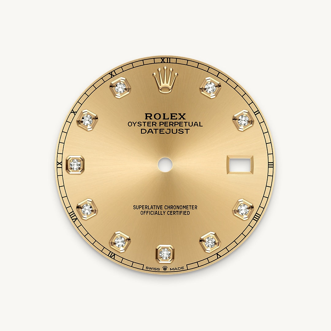 Montre Rolex Datejust 41 en Rolesor jaune – combinaison d’acier Oystersteel et d’or jaune détail 1 - arije Paris