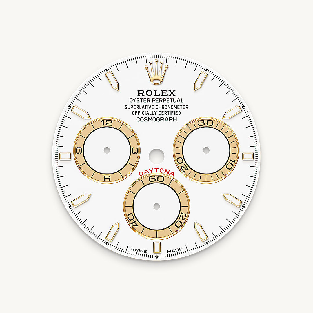 Montre Rolex Cosmograph Daytona en Rolesor jaune – combinaison d’acier Oystersteel et d’or jaune détail 2 - arije Paris