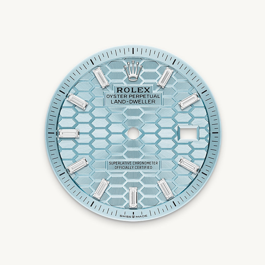 Montre Rolex Land-Dweller 36 en Platine détail 1 - arije Paris