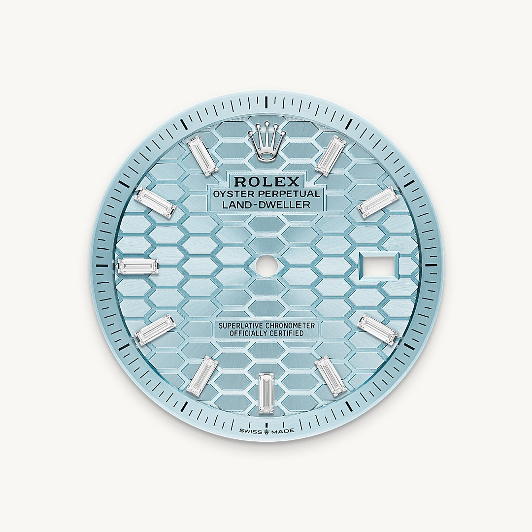 Montre Rolex Land-Dweller 40 en Platine détail 1 - arije Paris