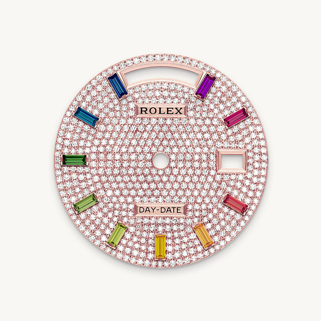 Montre Rolex Day-Date 36 en Or Everose 18 ct détail 1 - arije Paris