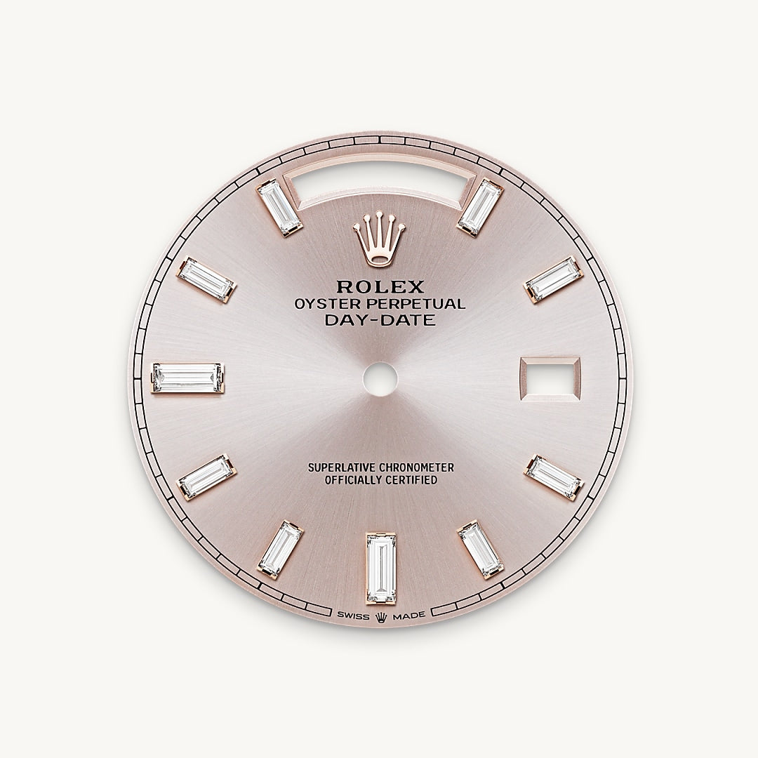 Montre Rolex Day-Date 40 en Or Everose 18 ct détail 1 - arije Paris