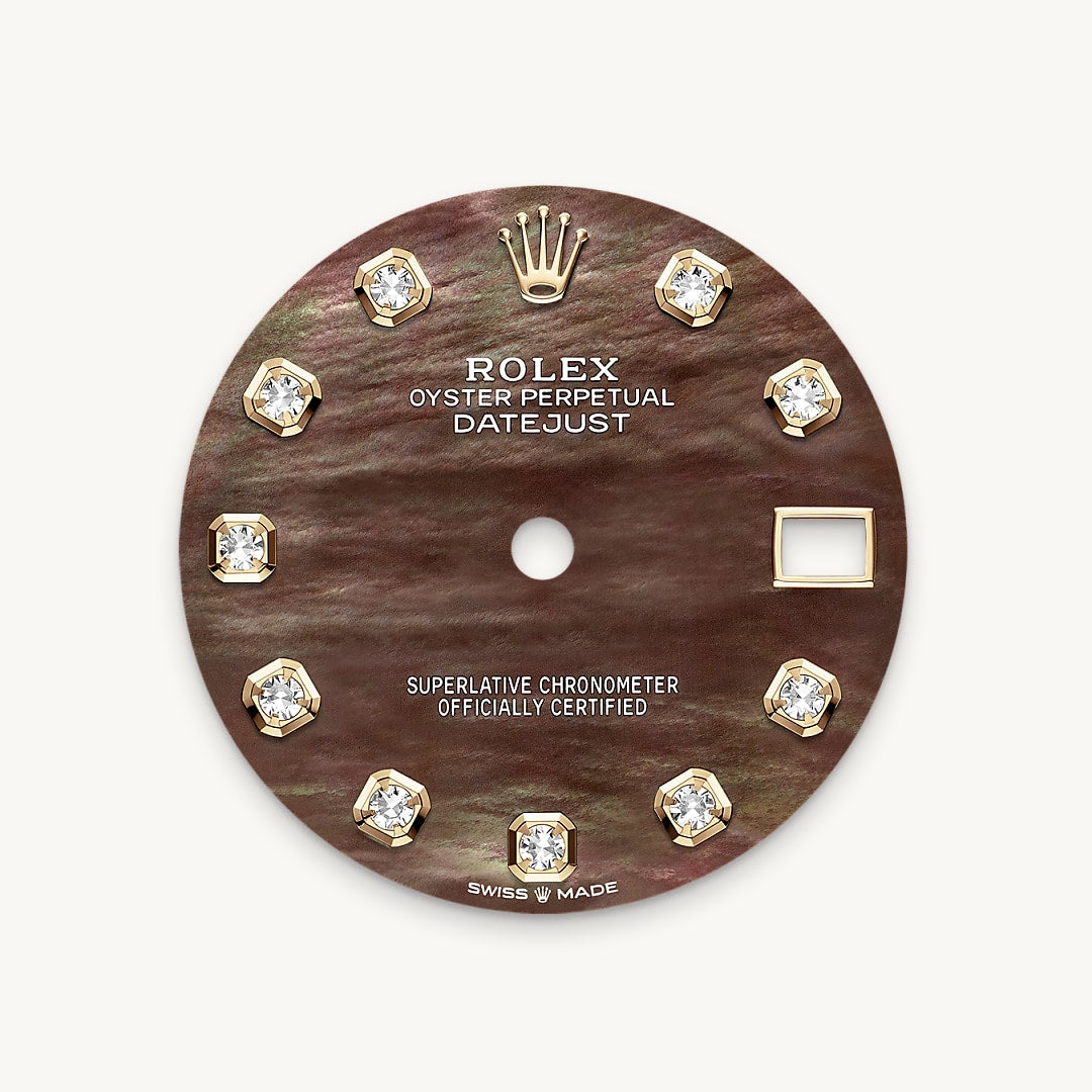 Montre Rolex Datejust 31 en Rolesor jaune – combinaison d’acier Oystersteel et d’or jaune détail 1 - arije Paris