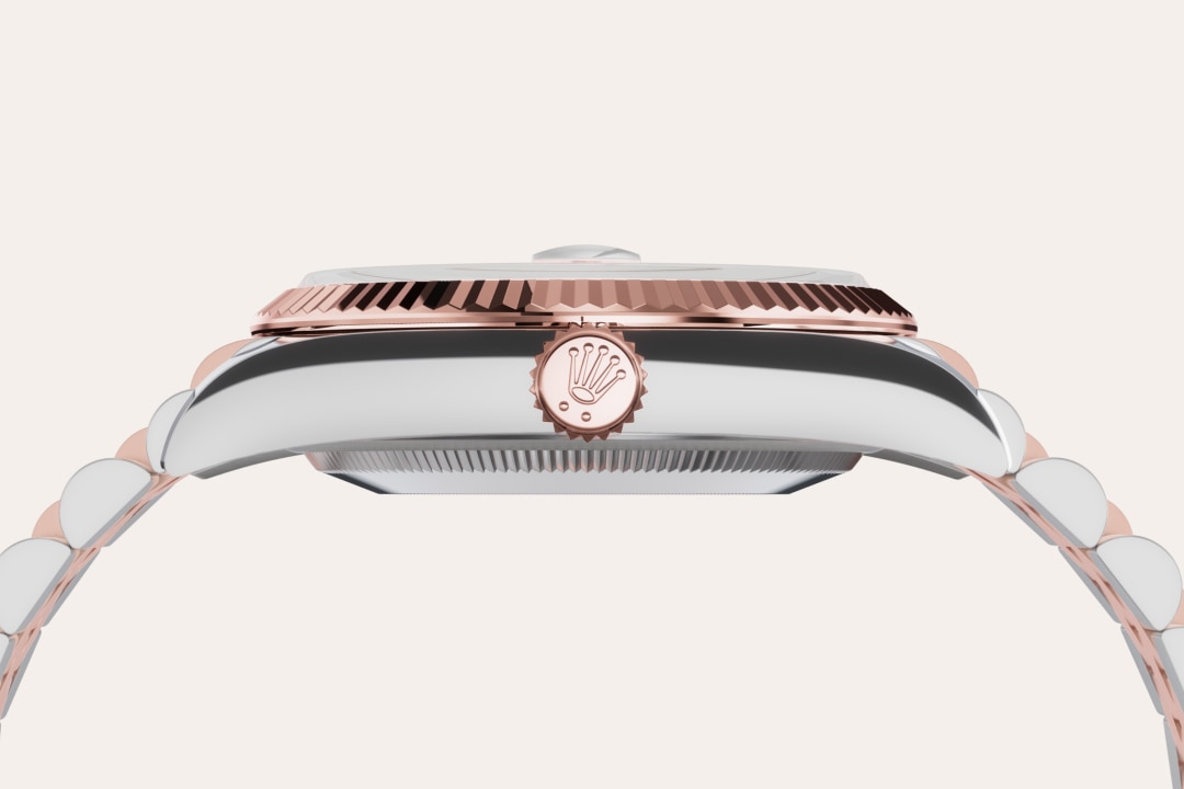 Montre Rolex Datejust 36 en Rolesor Everose – combinaison d’acier Oystersteel et d’or Everose détail 3 - arije Paris
