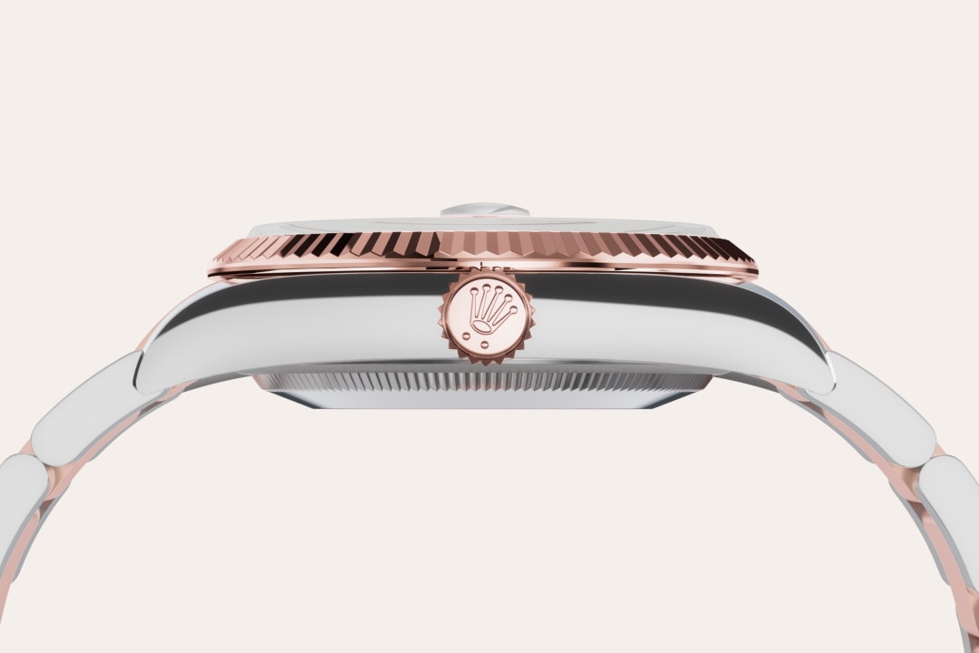 Montre Rolex Datejust 36 en Rolesor Everose – combinaison d’acier Oystersteel et d’or Everose détail 3 - arije Paris