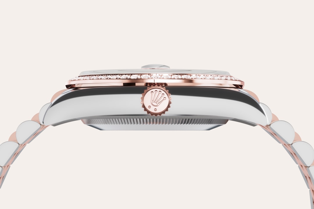 Montre Rolex Datejust 36 en Rolesor Everose – combinaison d’acier Oystersteel et d’or Everose détail 3 - arije Paris