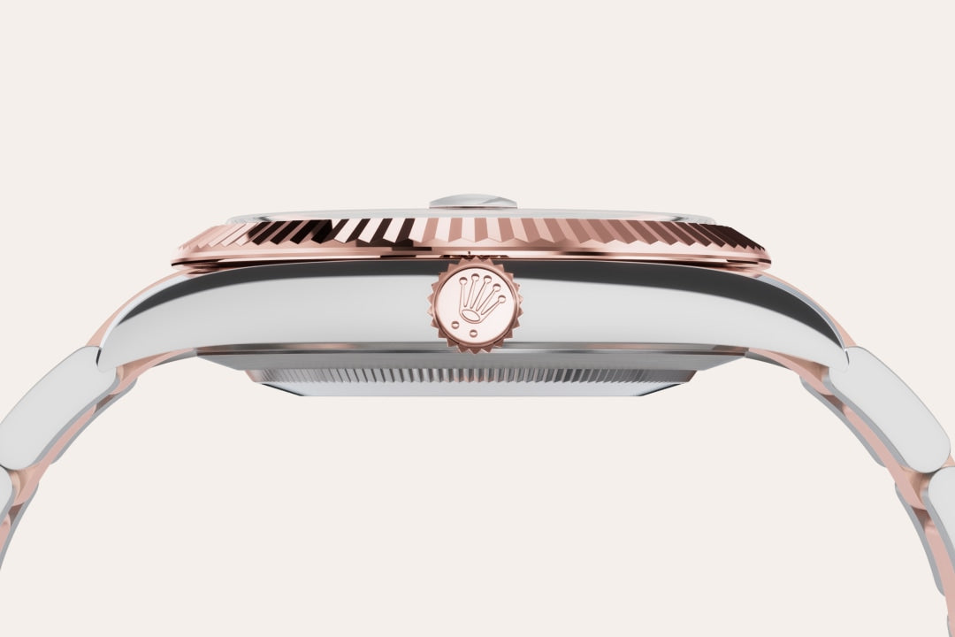 Montre Rolex Datejust 41 en Rolesor Everose – combinaison d’acier Oystersteel et d’or Everose détail 3 - arije Paris