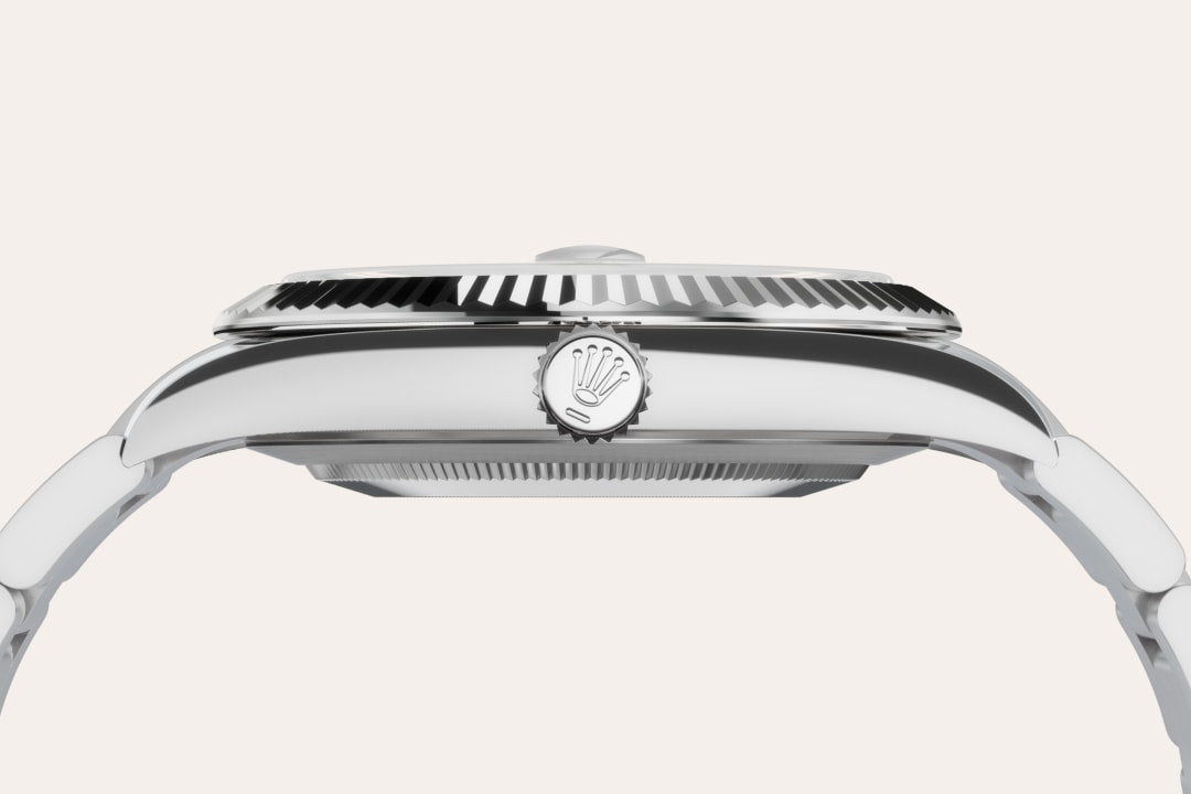 Montre Rolex Datejust 41 en Rolesor gris – combinaison d’acier Oystersteel et d’or gris détail 3 - arije Paris