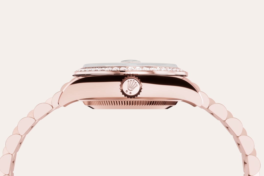 Montre Rolex Lady-Datejust en Or Everose 18 ct détail 3 - arije Paris
