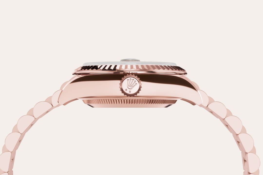 Montre Rolex Lady-Datejust en Or Everose 18 ct détail 3 - arije Paris