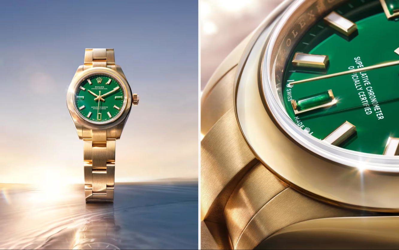 Montres Rolex Rolex Oyster Perpetual 28 et 34 nouveaux cadrans laqués - arije Paris