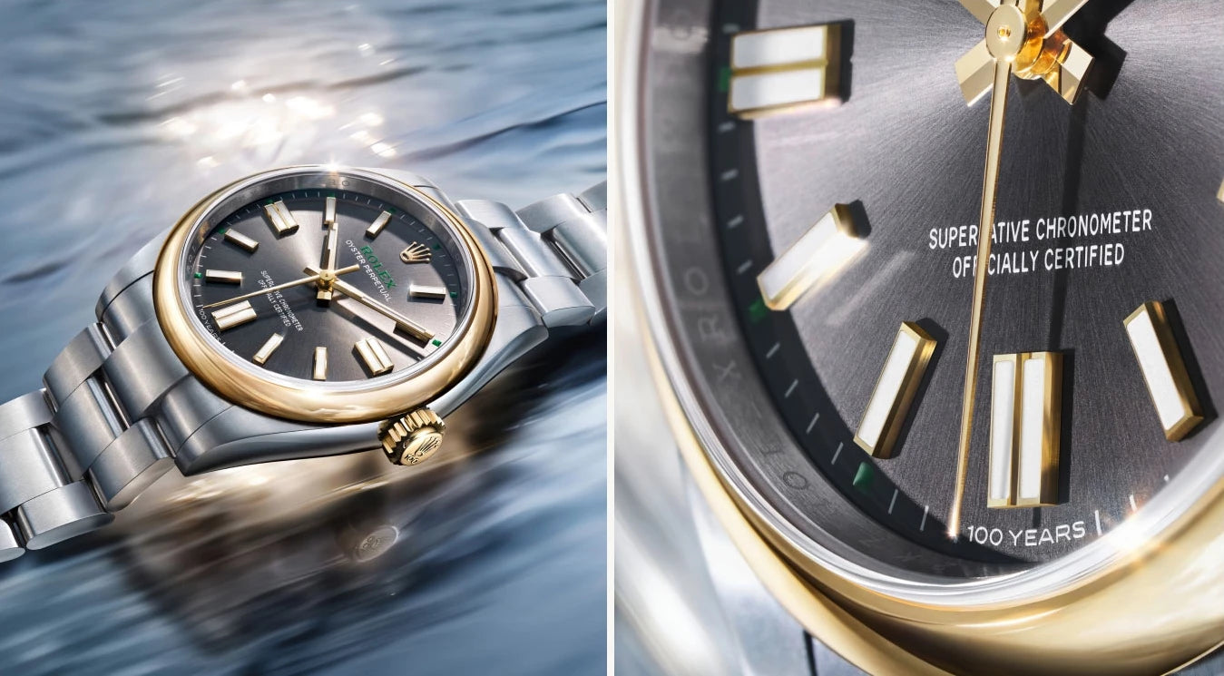 Montres Rolex Oyster Perpetual poignet femme - arije Paris