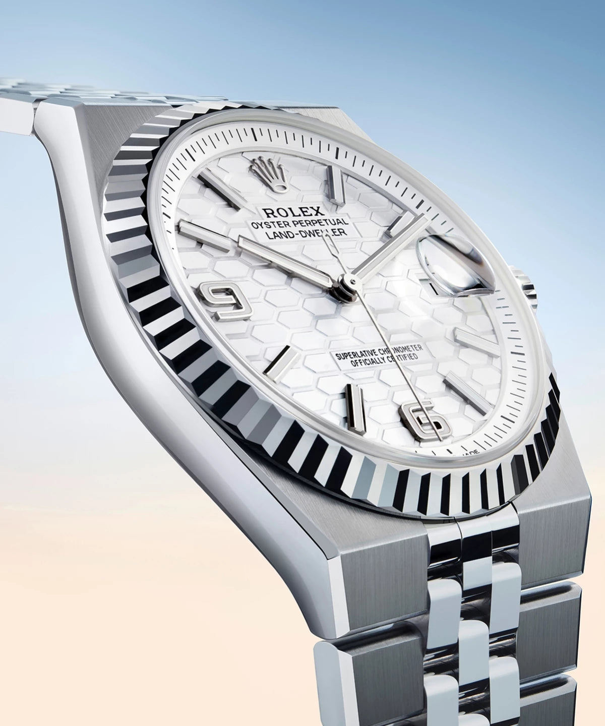 Montres Rolex Land-Dweller cadran nid d'abeille - arije Paris