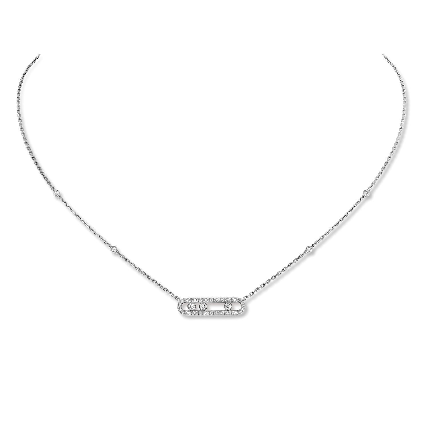 Collier baby move pavé - Messika