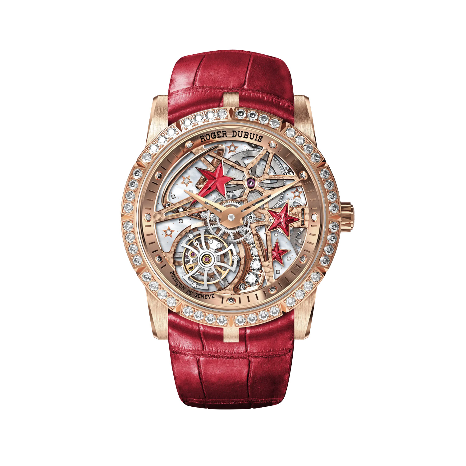 Montre excalibur shooting star pink gold 36mm - Roger Dubuis