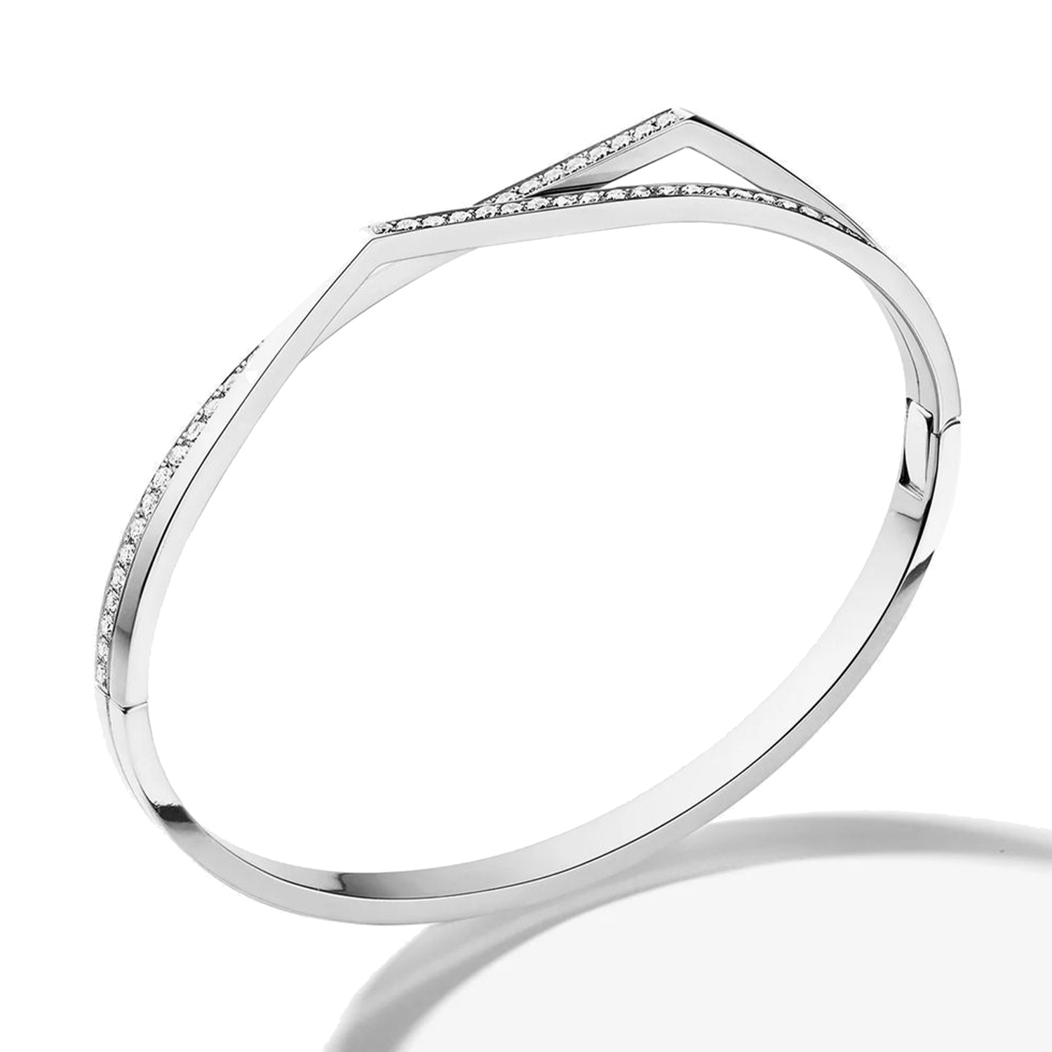Bracelet antifer en or blanc pavé de diamants - Repossi