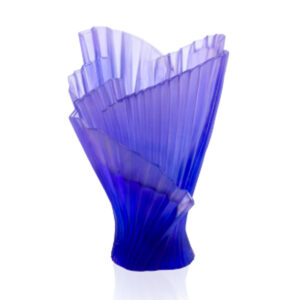 Vase moyen modele plisse croisiereedition numÃ©rotÃ©e - Daum
