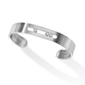Bracelet bangle move titanium naturel - Messika