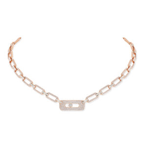 Collier gourmette my move pavÃ© - Messika