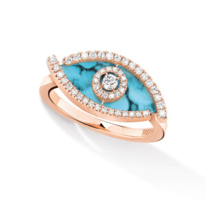 Bague lucky eye color turquoise - Messika